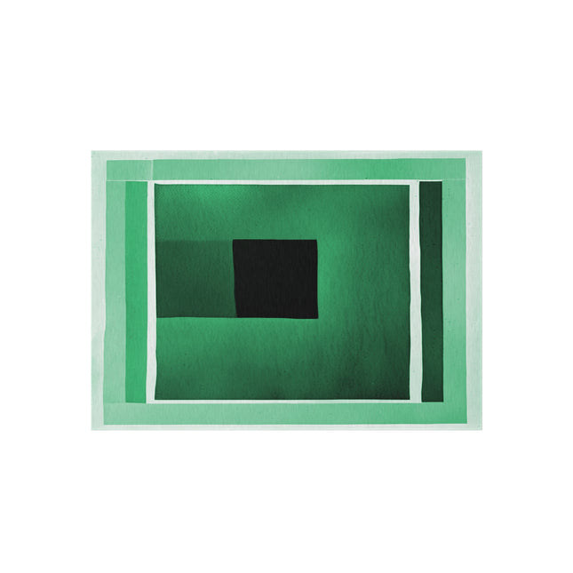 Mint Shadow Outdoor Rug, 60" x 84"