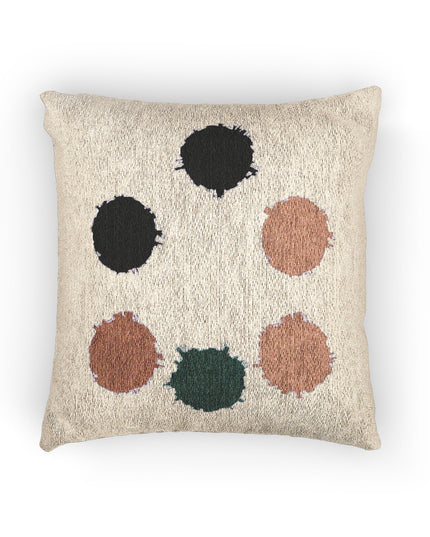 Alpha Barrel Woven Pillow, 17" x 18"