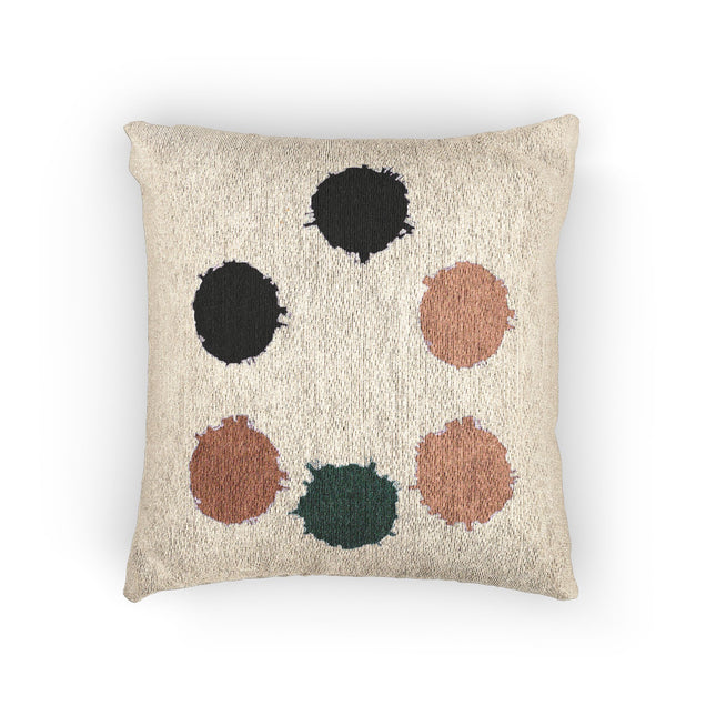 Alpha Barrel Woven Pillow, 17" x 18"