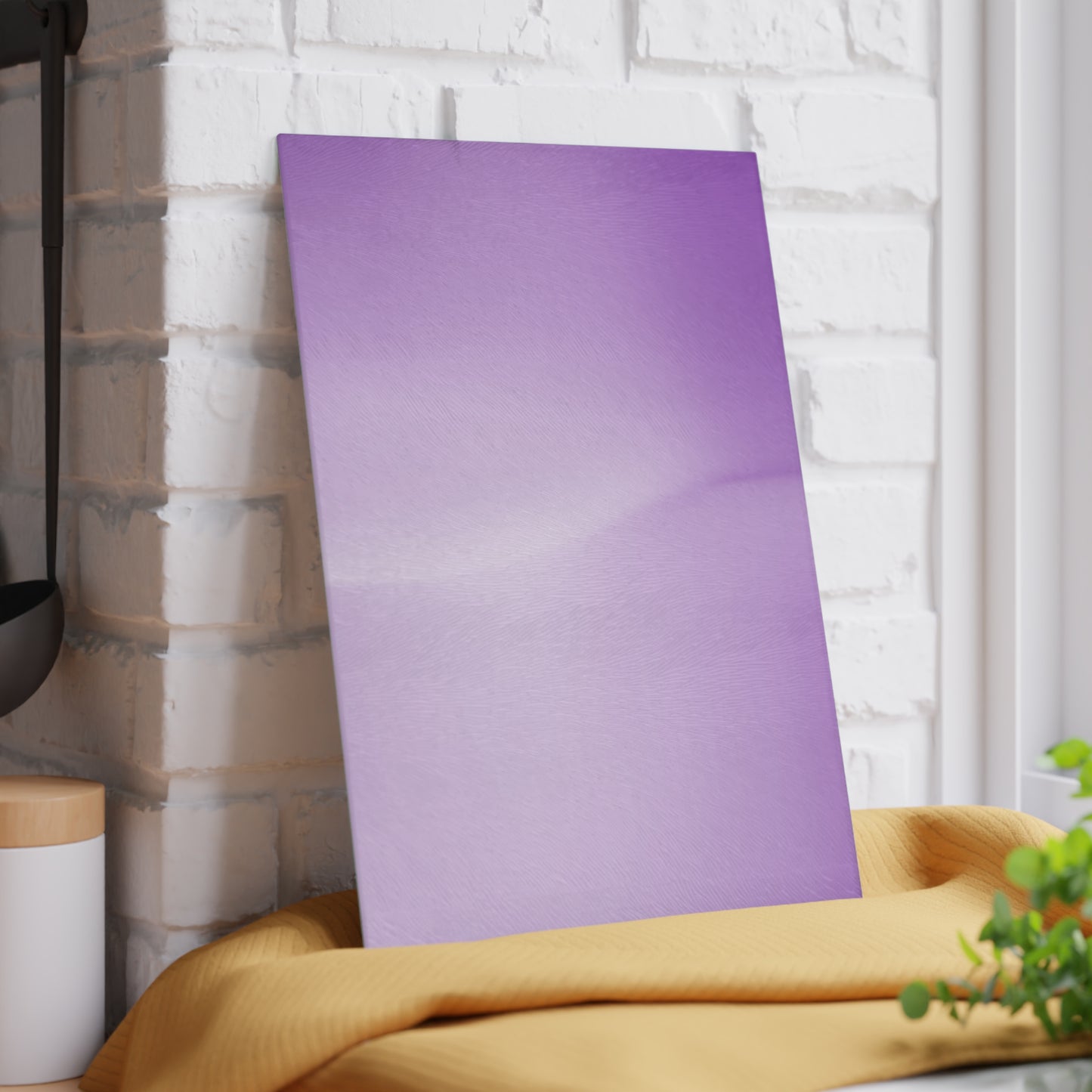 Soft Lavender Fade 8" x 11" Glass Cutting Board