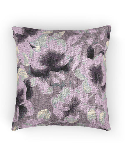 Blue Lavender Florals Woven Pillow, 17" x 18"