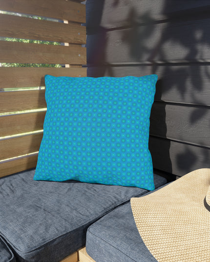 Light Blue Star-crossed Bodies 16" x 16" Outdoor Pillows