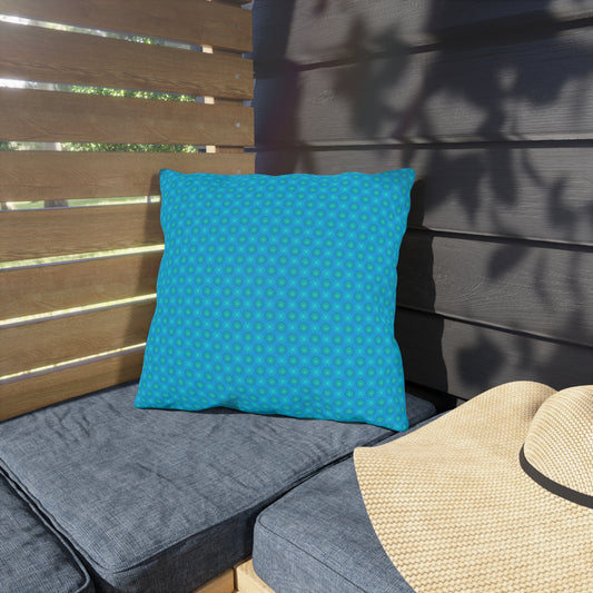 Light Blue Star-crossed Bodies 16" x 16" Outdoor Pillows