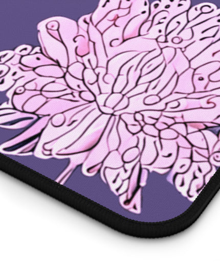 Magenta Floral Butterflies 16" x 32" Desk Mat