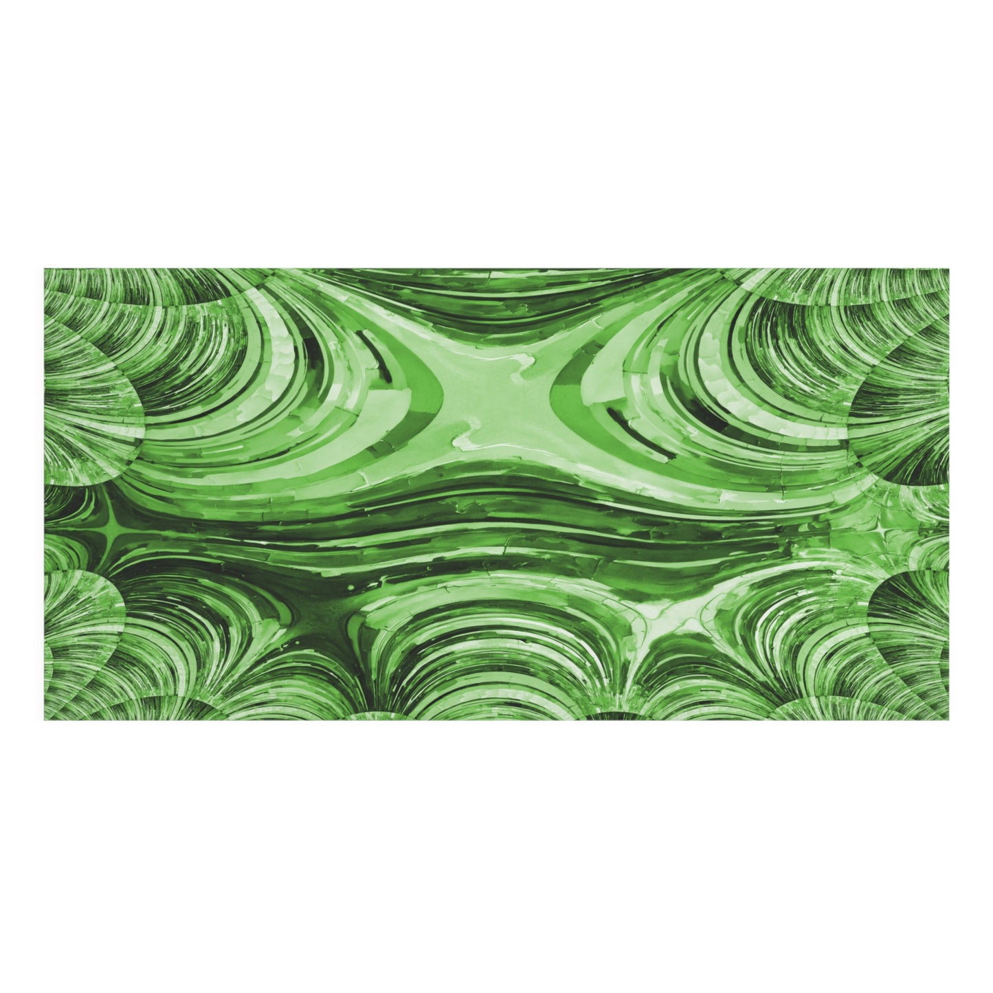 Uzi Spiral Mint Pastel Mink-Cotton Towel (50% polyester, 50% cotton),  30" x 60"