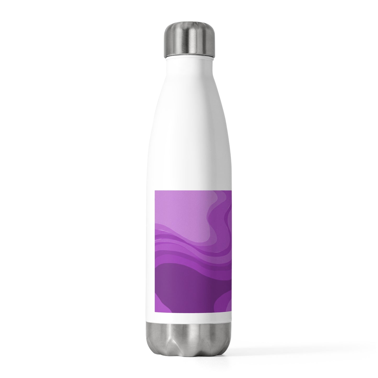 Wavey Purple Wavey 20oz Insulated Water Bottle