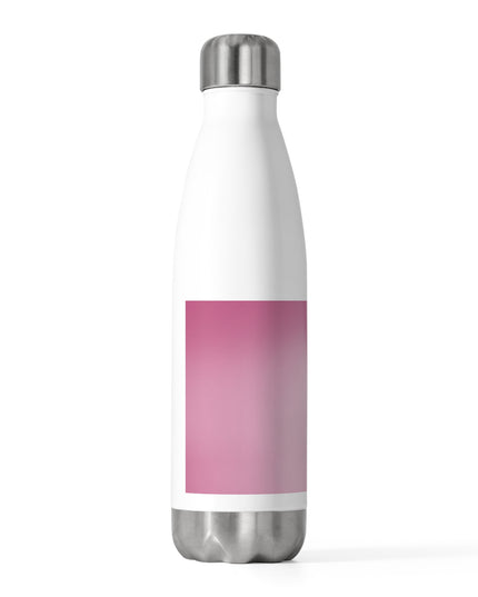 Pink Blush Fade 20oz Insulated White Water Bottle