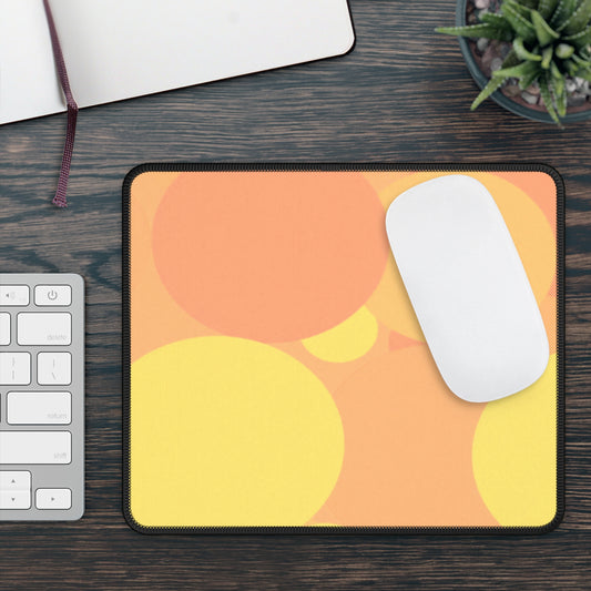Pastel Bright Oranges Patches 9" x 7" Gaming Mouse Pad