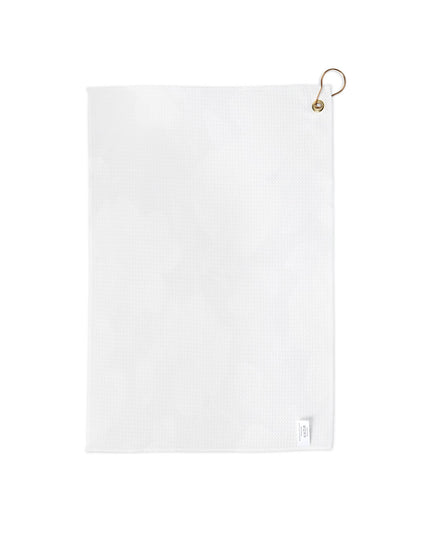White Blush Floral Bunch Golf Towel, 16" x 24"