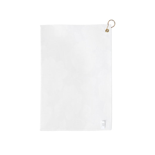 White Blush Floral Bunch Golf Towel, 16" x 24"