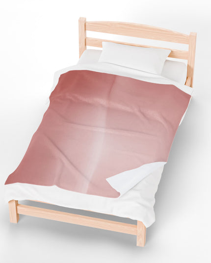 Rose Red Fade Velveteen Plush Blanket, 50" x 60"
