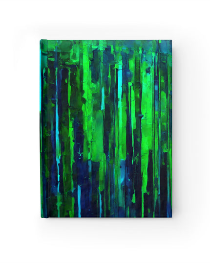 Striped Blue Green 5" x 7" Journal - 128 Blank pages