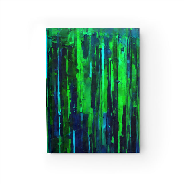 Striped Blue Green 5" x 7" Journal - 128 Blank pages