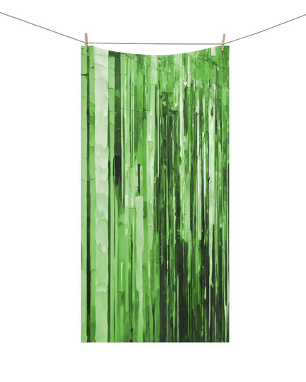 Striped Mint Pastel 30" x 60" Mink-Cotton Towel (50% polyester, 50% cotton)