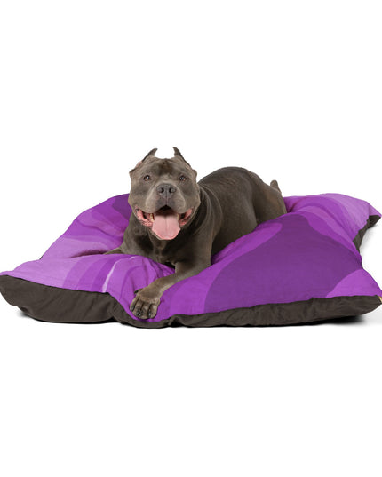 Wavey Purple Wavey 50" × 40" Pet Bed