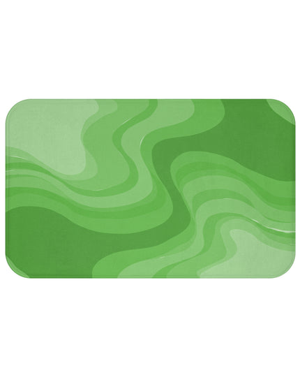 Greenie Meanie Wavey 34" x 21" Bath Mat
