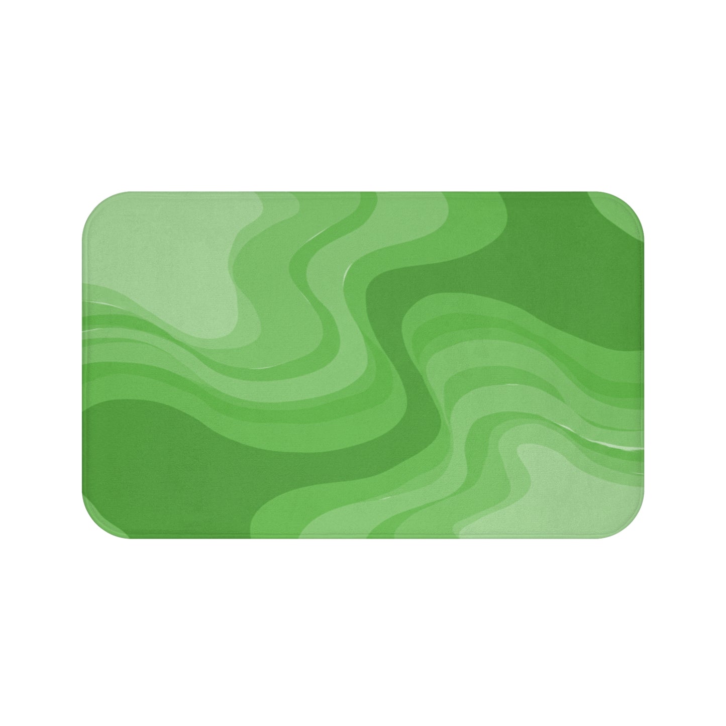 Greenie Meanie Wavey 34" x 21" Bath Mat