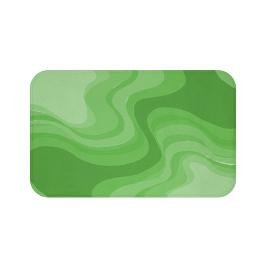 Greenie Meanie Wavey 34" x 21" Bath Mat