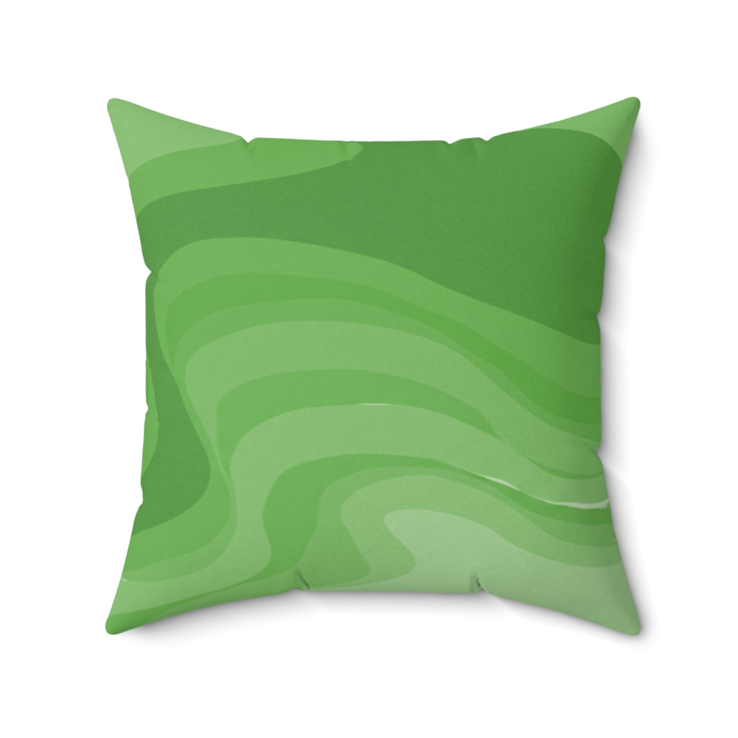 Greenie Meanie Wavey 20" x 20" Faux Suede Square Pillow