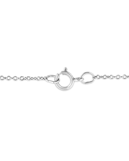 .925 Sterling Silver Diamond Accent Zodiac Key 18" Pendant Necklace (K-L Color, I1-I2 Clarity)