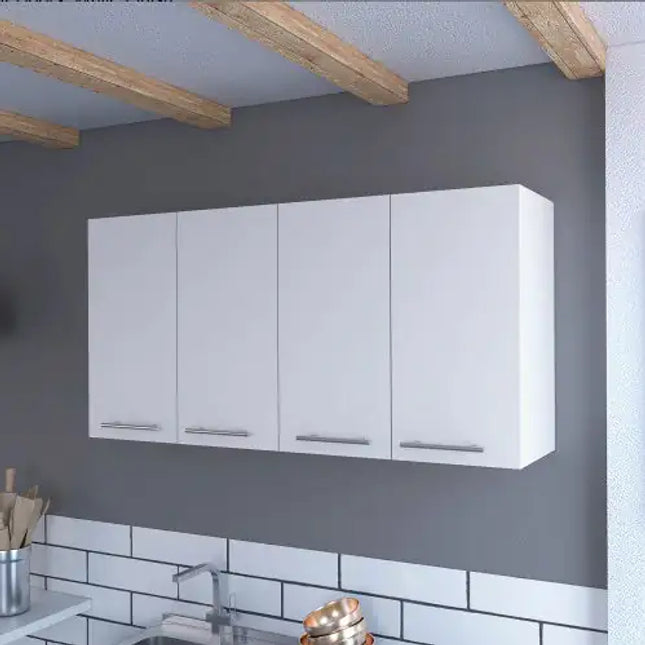 Durham Kitchen Cabinet, 4-door, White