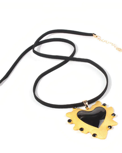 Black Heart Necklace