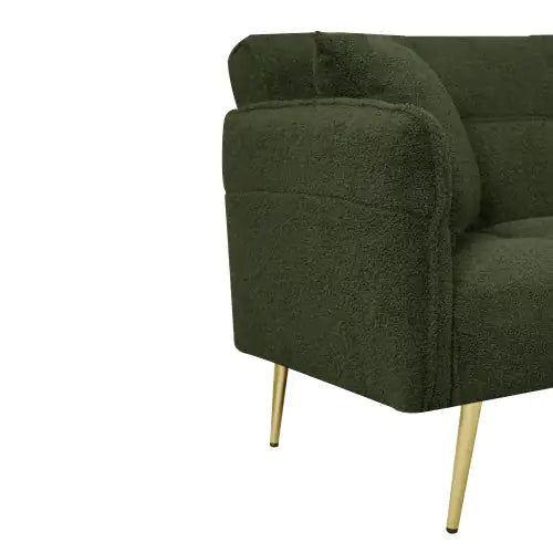 Futon Sofa Bed, Convertible Double Sofa Bed With Folding Armrests For Living Rooms And Small Spaces