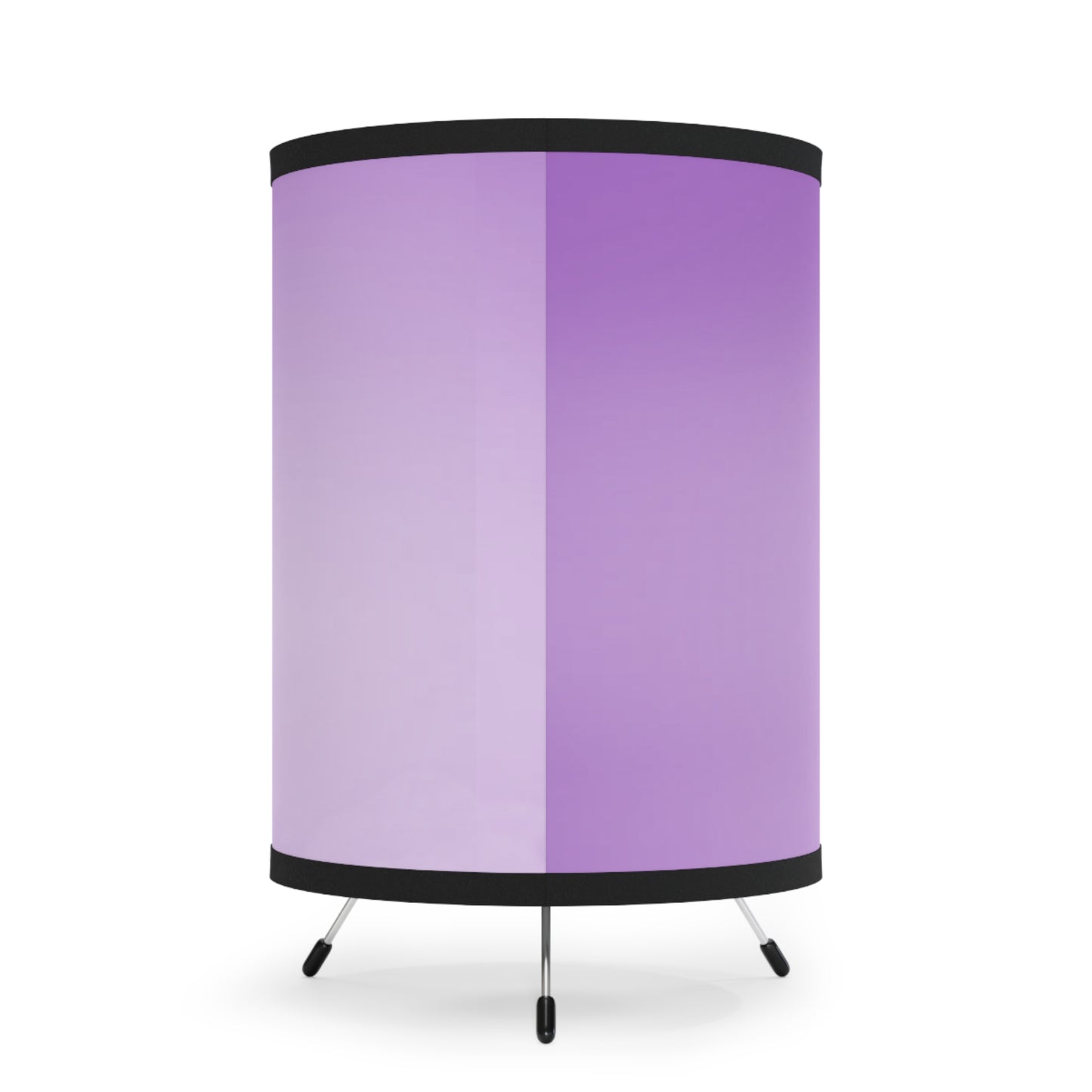 Soft Lavender Fade Tripod Lamp with High-Res Printed Shade, US\CA plug