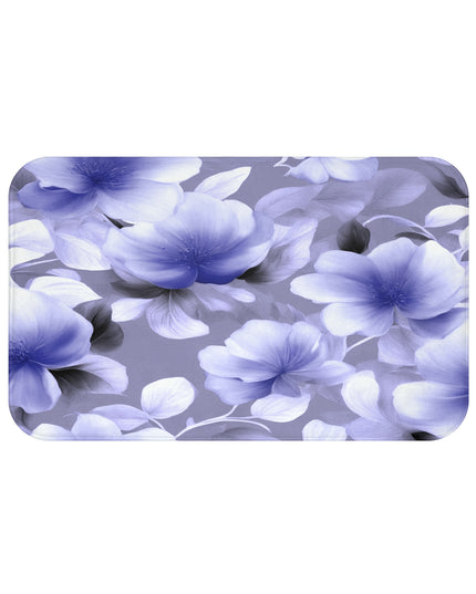 Indigo Blossom Floral Bunch 34" x 21" Bath Mat
