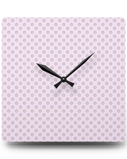 Pink Mornings Star-crossed Bodies Acrylic Wall Clock, Round or Square, 10.75" x 10.75"