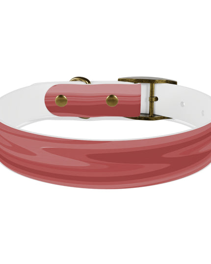 Power Red Wavey Medium Dog Collar