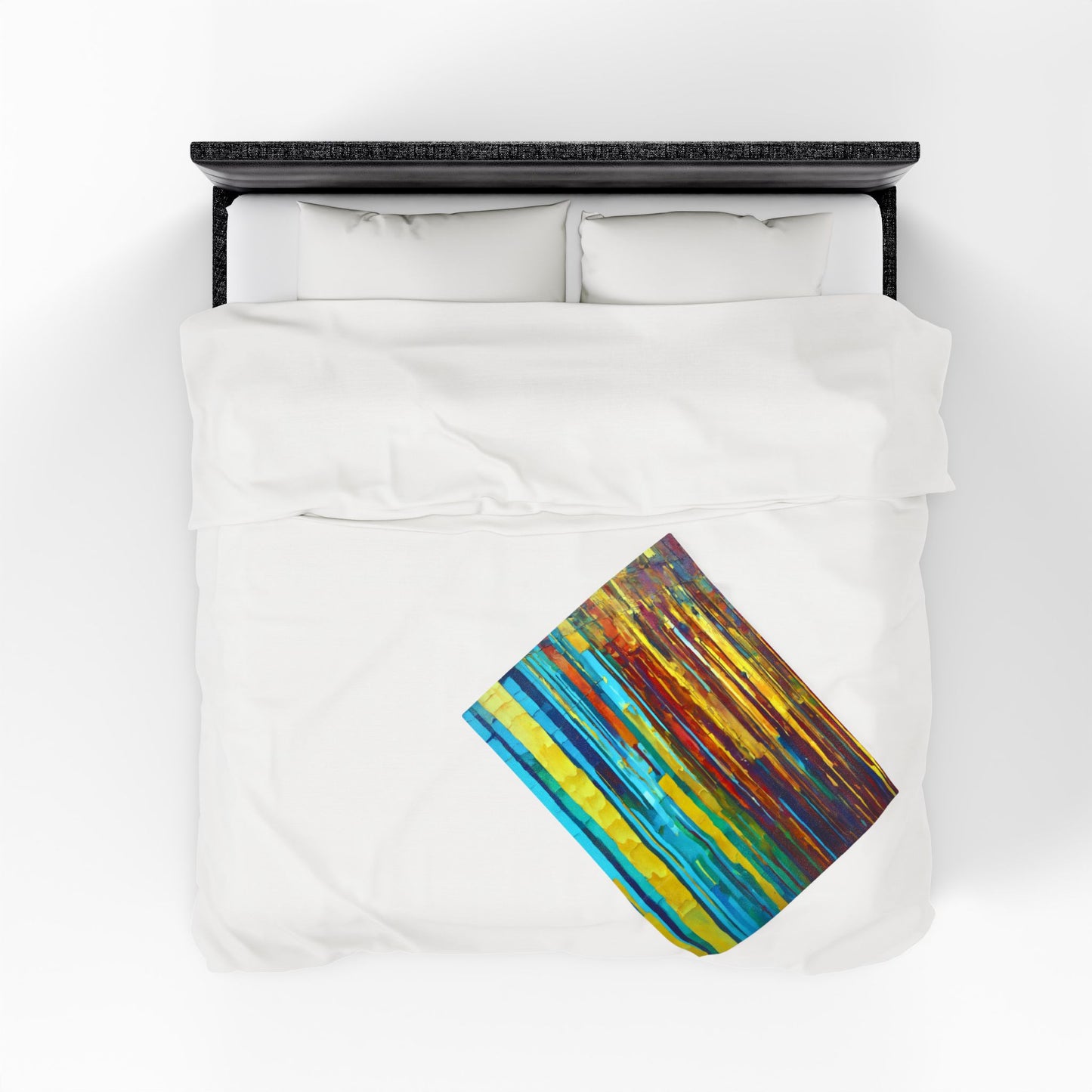 Striped Alpha Velveteen Plush Blanket, 30" x 40"