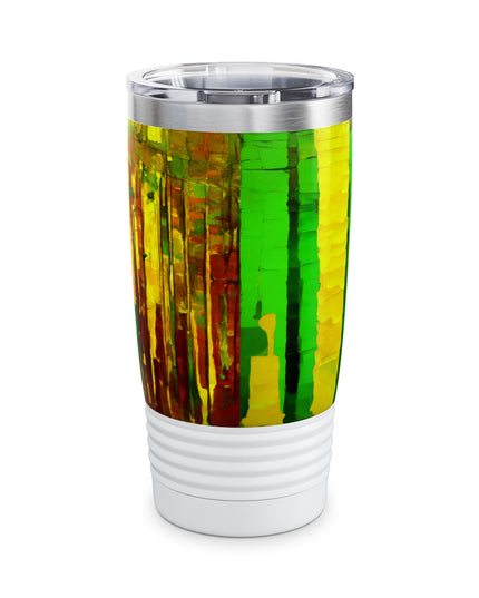 Striped Beta Ringneck Tumbler, 20oz in white