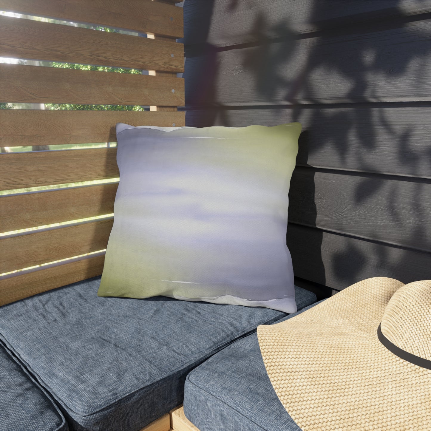 Lavender Sea Golden Fog 16" x 16" Outdoor Pillow