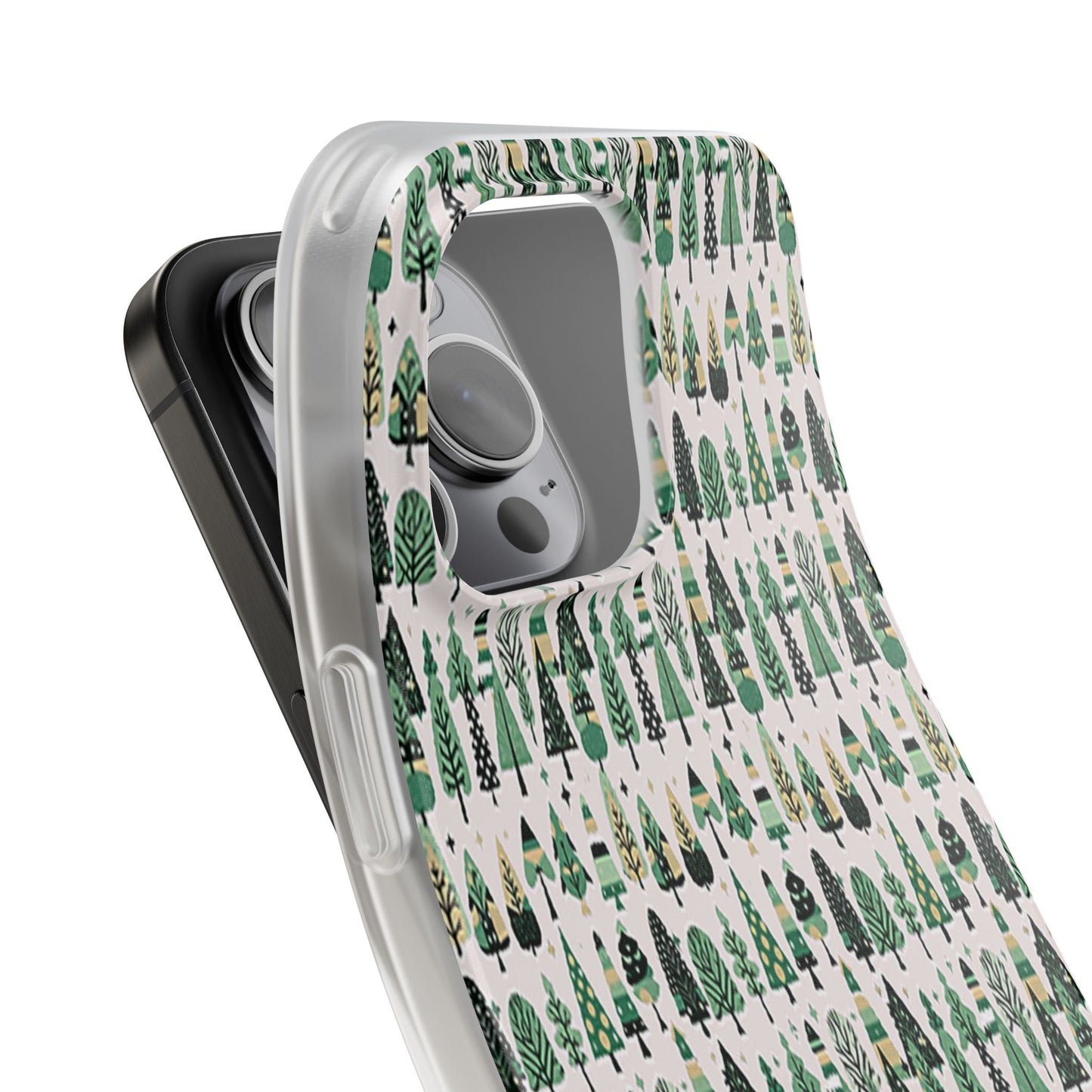 Mini Vintage Green Trees Iphone 15 Pro Max Flexi Case
