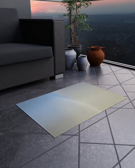 Cobalt Fade Outdoor Rug, 24" x 36"