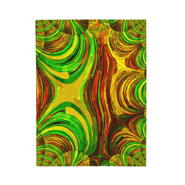 Uzi Spiral Beta Velveteen Plush Blanket, 30" x 40"