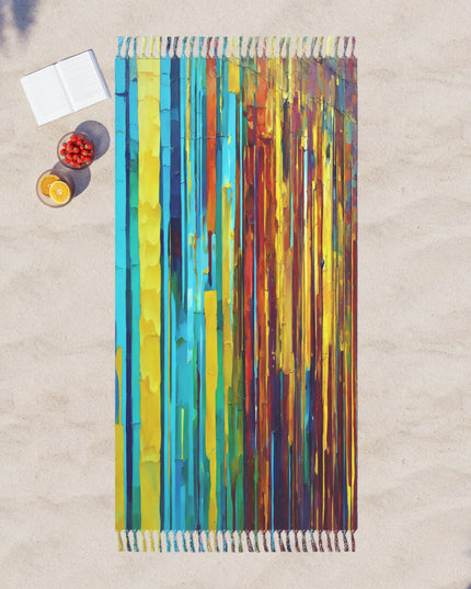 Striped Alpha 38" × 81" Boho Beach Cloth