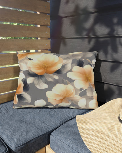 Soft Blossom Floral Bunch Outdoor Pillow, 20" x 14"