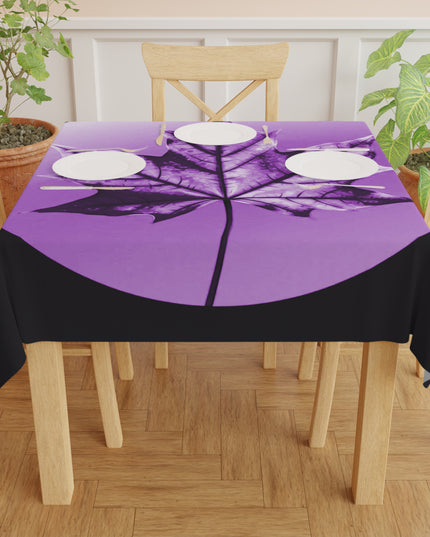 Purple Maple Leaf Tablecloth, 55" x 55"