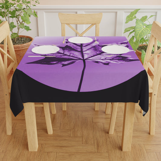 Purple Maple Leaf Tablecloth, 55" x 55"