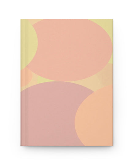 Pastel Hot Peach Patches 5.75" x 8" Hardcover Journal Matte with 150 lined pages
