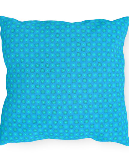 Light Blue Star-crossed Bodies 16" x 16" Outdoor Pillows