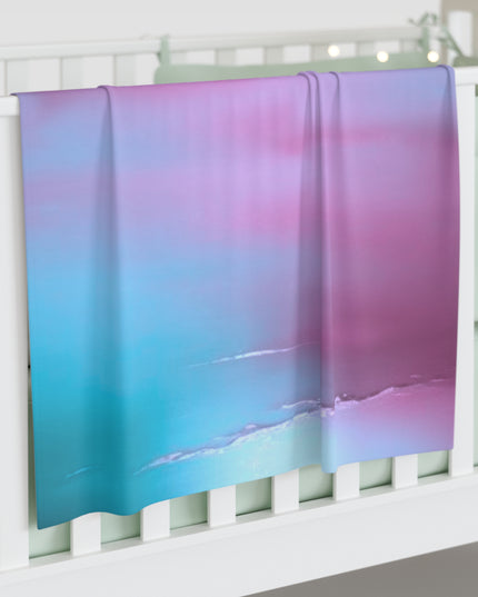 Wine Sea Blue Fog Baby Swaddle 30″×40″ Blanket