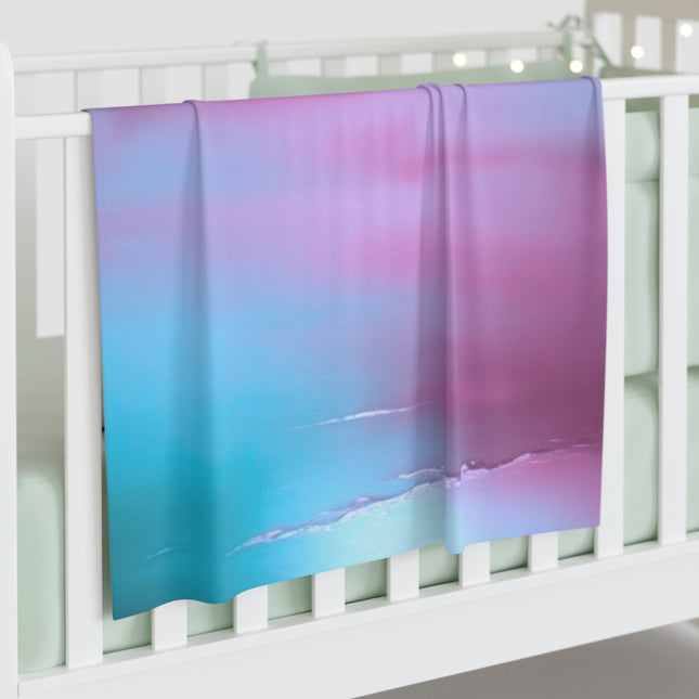 Wine Sea Blue Fog Baby Swaddle 30″×40″ Blanket