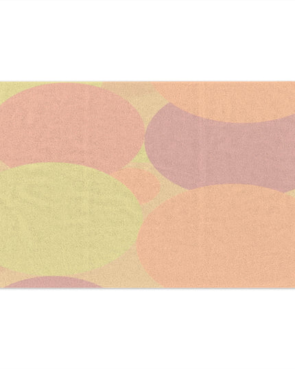 Pastel Hot Peach Patches Rally Towel, 11" x 18"