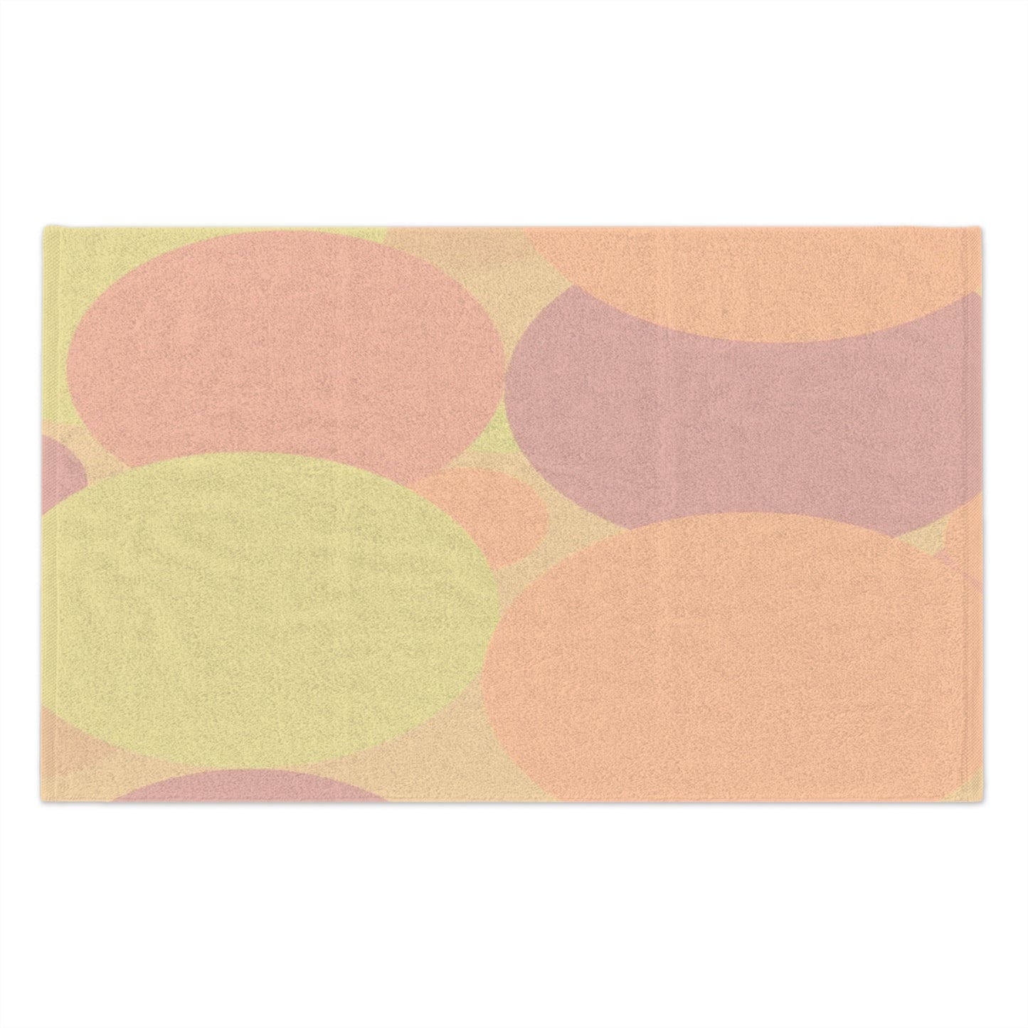 Pastel Hot Peach Patches Rally Towel, 11" x 18"