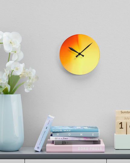 Phoenix Fade Acrylic Round Wall Clock, 8" x 8"