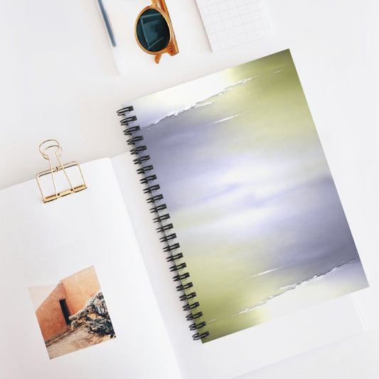 Lavender Sea Golden Fog Spiral Notebook - Ruled Line, 6" x 8", 118 pages