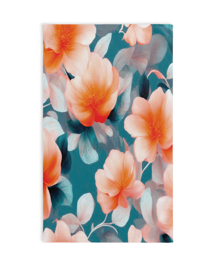 Orange Blossom Floral Bunch Hand Towel, 16" x 28"